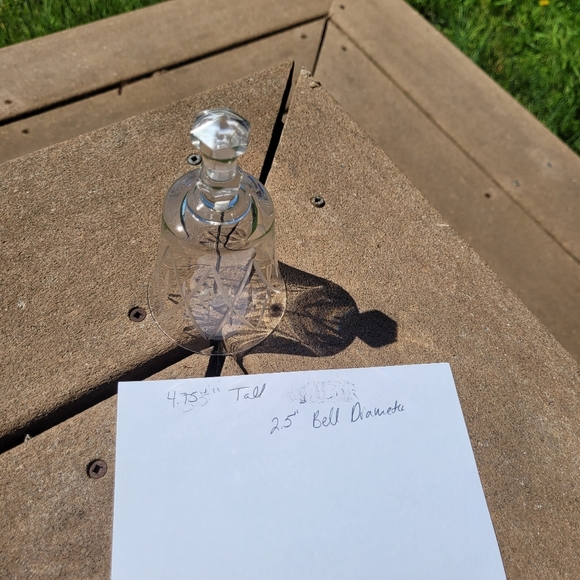 Vintage Val St Lambert Crystal hand Bell - Picture 2 of 4